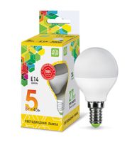 Лампа сд LED-ШАР-std 5Вт 230В Е14 3000К 450Лм ASD ASD