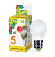 Лампа сд LED-ШАР-std 5Вт 230В Е27 3000К 450Лм ASD ASD