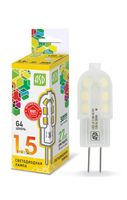 Лампа сд LED-JC-std 1.5Вт 12В G4 3000К 135Лм ASD ASD