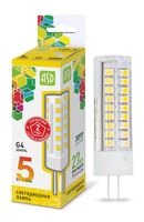 Лампа сд LED-JC-std 5Вт 12В G4 3000К 450Лм ASD ASD