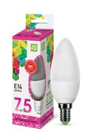 Лампа сд LED-СВЕЧА-std 7.5Вт 230В Е14 6500К 675Лм ASD  ASD