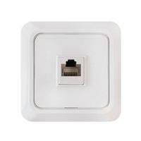 Розетка компьютерная RJ-45 BOLLETO белая 7035 IN HOME IN HOME Розетка компьютерная RJ-45 BOLLETO белая 7035 IN HOME IN HOME