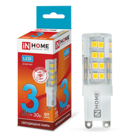 Лампа сд LED-JCD-VC 3Вт 230В G9 4000К 270Лм IN HOME IN HOME
