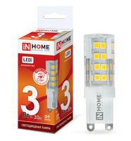 Лампа сд LED-JCD-VC 3Вт 230В G9 6500К 270Лм IN HOME IN HOME