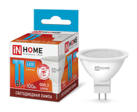 Лампа сд LED-JCDR-VC 11Вт 230В GU5.3 4000К 820Лм IN HOME IN HOME