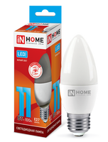 Лампа сд LED-СВЕЧА-VC 11Вт 230В Е27 4000К 990Лм IN HOME IN HOME