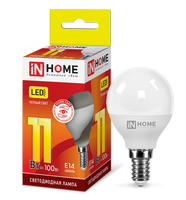 Лампа сд LED-ШАР-VC 11Вт 230В Е14 3000К 820Лм IN HOME IN HOME