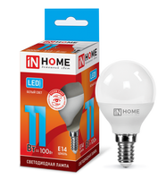 Лампа сд LED-ШАР-VC 11Вт 230В Е14 4000К 990Лм IN HOME IN HOME