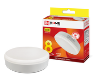 Лампа сд LED-GX53-VC 8Вт 230В 3000К 640Лм IN HOME IN HOME