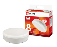 Лампа сд LED-GX53-VC 8Вт 230В 6500К 640Лм IN HOME IN HOME