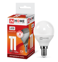 Лампа сд LED-ШАР-VC 11Вт 230В Е14 6500К 820Лм IN HOME IN HOME