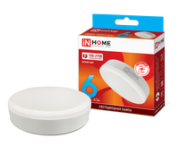 Лампа сд LED-GX53-VC 6Вт 230В 4000К 540Лм IN HOME IN HOME