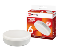 Лампа сд LED-GX53-VC 6Вт 230В 6500К 540Лм IN HOME IN HOME