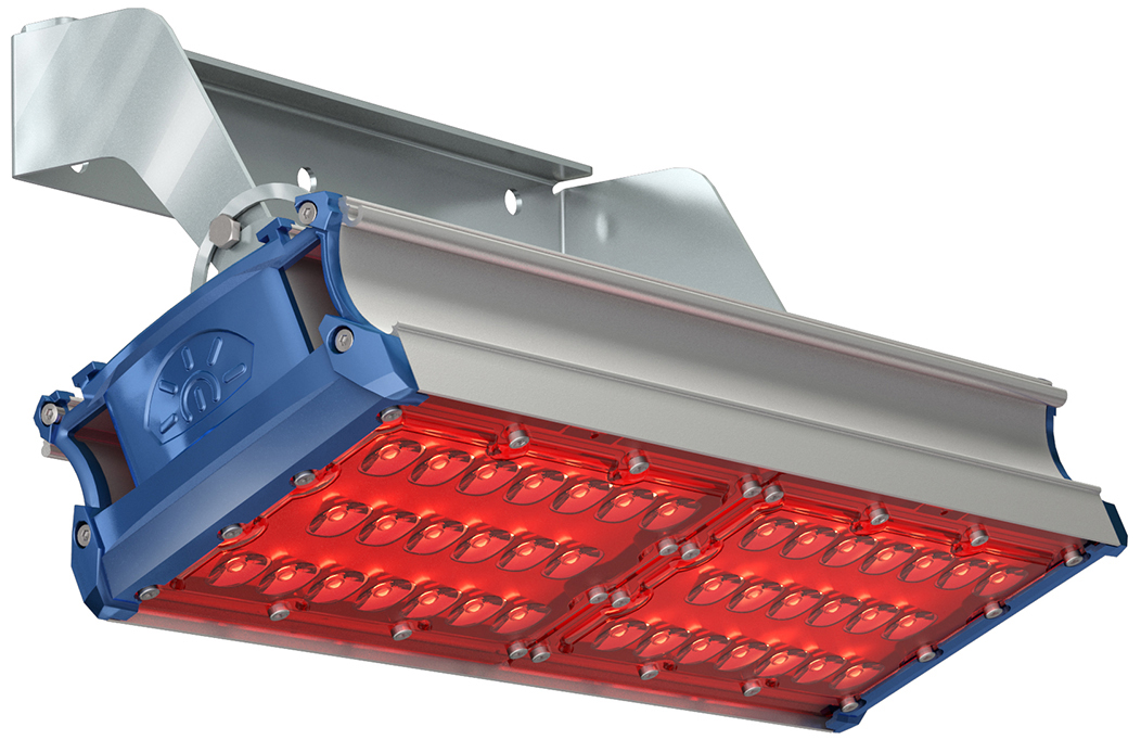ПРОМЫШЛЕННЫЙ СВЕТИЛЬНИК TL-PROM SM 100 FL К20 Red TEHNOLOGII_SVETA