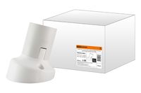 Патрон Е27 настенный, термостойкий пластик, наклонный, белый, Б/Н TDM TDM Electric