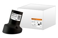 Патрон Е27 настенный, термостойкий пластик, наклонный, черный, TDM TDM Electric