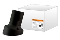 Патрон Е27 настенный, термостойкий пластик, наклонный, черный, Б/Н TDM TDM Electric