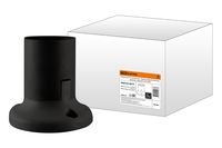 Патрон Е27 потолочный, термостойкий пластик, прямой, черный, Б/Н TDM TDM Electric