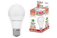 Лампа светодиодная НЛ-LED230-A60-12 Вт-230 В-3000 К-Е27, (60х108 мм), Народная TDM Electric