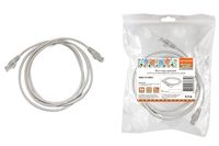 Патч-корд народный U/UTP Cat 5e 4PR 24AWG PVC, литой 0,5 м, серый TDM Electric