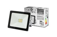 Прожектор светодиодный СДО-04-020Н 20 Вт, 3000 К, IP65, серый, Народный TDM Electric