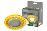 Светильник встраиваемый СВ 03-07 MR16 50Вт G5.3 LED подсветка 3 Вт золото/хром TDM TDM Electric