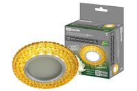 Светильник встраиваемый СВ 03-12 MR16 50Вт G5.3 LED подсветка 3 Вт золото/хром TDM TDM Electric