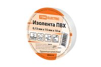 Изолента ПВХ 0,13*15мм Белая 10м TDM TDM Electric