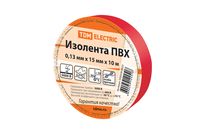 Изолента ПВХ 0,13*15мм Красная 10м TDM TDM Electric
