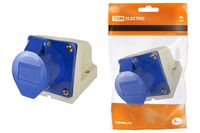 Розетка 133 стационарная 2Р+РЕ 63А 220В IP54 TDM TDM Electric