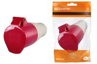 Розетка 234 переносная 3Р+РЕ 63А 380В IP54 TDM TDM Electric