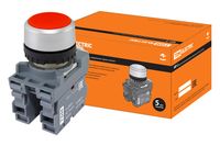 Кнопка с фиксацией MP2-20R в сборе d22мм 1з+1р красная TDM TDM Electric