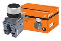 Кнопка с фиксацией MP2-20B в сборе d22мм 1з+1р черная TDM TDM Electric