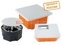 Коробки монтажные распаячные скрытой установки для твердых стен TDM ELECTRIC