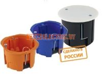 Коробки монтажные установочные скрытой установки для полых стен TDM ELECTRIC