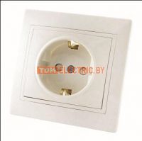 Розетка 2П+З с защ. шт. 16А 250В белая "Таймыр" TDM  TDM Electric