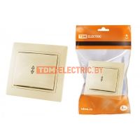 Выключатель на 2 направления 1 кл. 10А сл. кость "Таймыр" TDM  TDM Electric