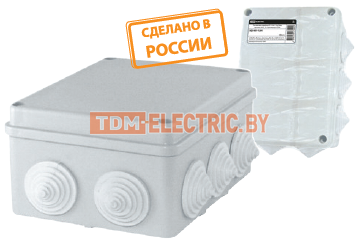 Коробки распаячные открытой установки IP44,IP55 TDM ELECTRIC