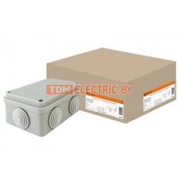 Распаячная коробка ОП 120х80х50мм, крышка, IP55, 6 вх. TDM  TDM Electric