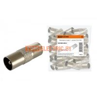 Переходник гнездо F - штекер TV б/п TDM  TDM Electric
