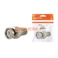 Переходник штекер BNC - гнездо F, инд. упаковка TDM  TDM Electric