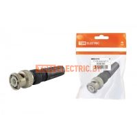 Штекер BNC под винт с колпачком, инд. упаковка TDM  TDM Electric