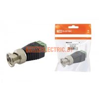 Штекер BNC с клеммной колодкой, инд. упаковка TDM  TDM Electric