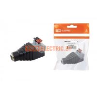 Разъём питания гнездо 2.1х5.5 с быстрозажимной колодкой, инд. упаковка TDM  TDM Electric