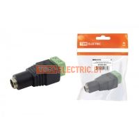 Разъём питания гнездо 2.1х5.5 с клеммной колодкой, инд. упаковка TDM  TDM Electric