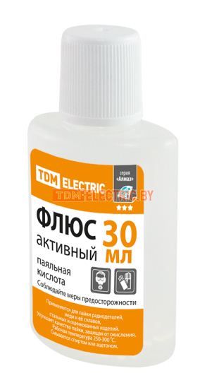 Флюс активный ПК, паяльная кислота, 30 мл, серия "Алмаз" TDM  TDM Electric