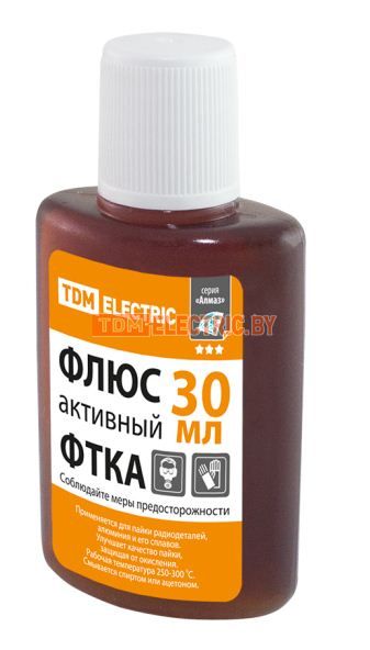 Флюс активный ФТКА, для пайки алюминия, 30 мл, серия "Алмаз" TDM  TDM Electric