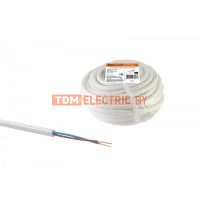 Провод ПВС 2х0,75 ГОСТ (20м), белый TDM  TDM Electric