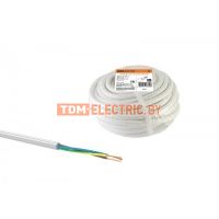 Провод ПВС 3х0,75 ГОСТ (20м), белый TDM  TDM Electric