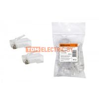 Разъем RJ-45 UTP для кабеля кат. 5Е, 8P8C (100шт) TDM  TDM Electric